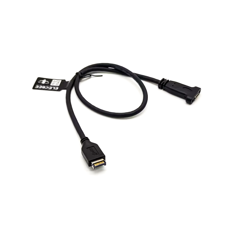 USB 3.1 Tip E Erkek - USB 3.1 Tip C Ön Panel PCI Anakart Uzatma Kablosu 30CM