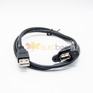 Soporte de panel de extensión de cable USB tipo macho a hembra 1M