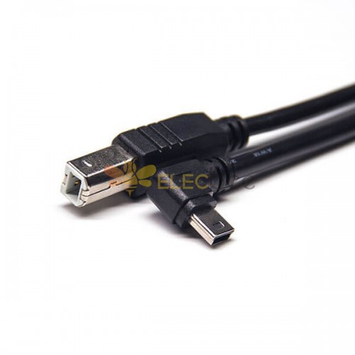 20pcs USB Mini Right Angle Male to USB B Straight Male