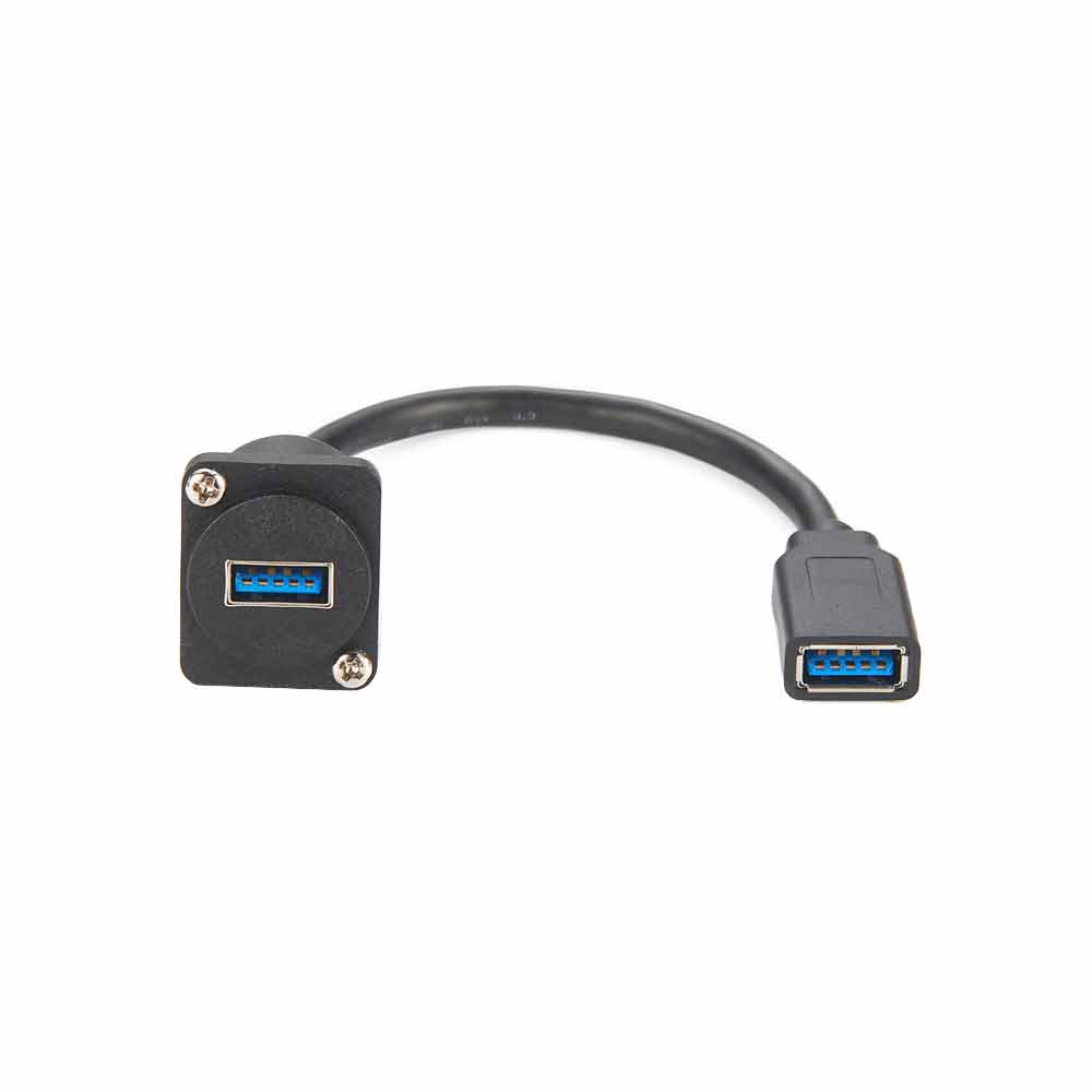 USB 3.0 D系列面板安裝連接器