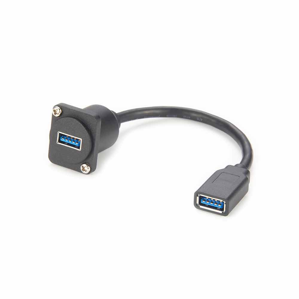 USB 3.0 D系列面板安裝連接器