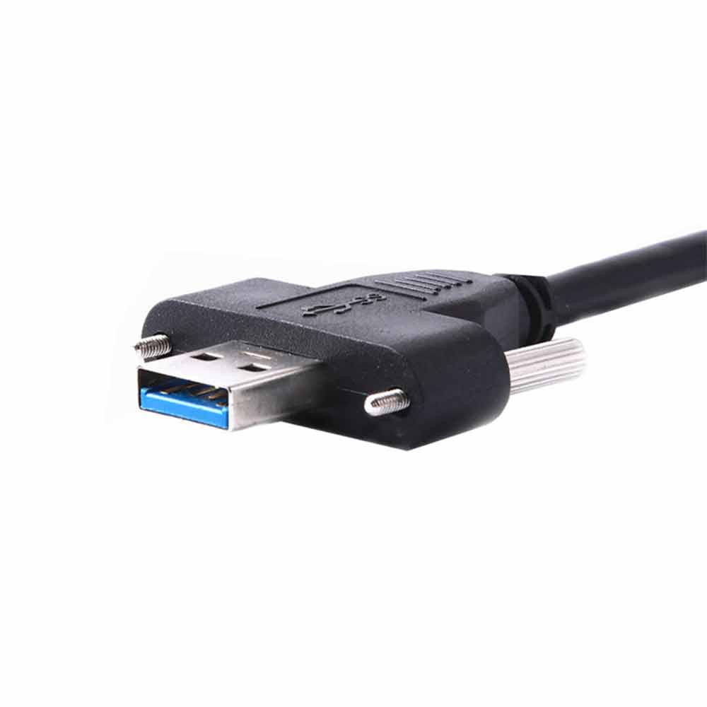 USB3.0 ذكر كابل قفل المسمار