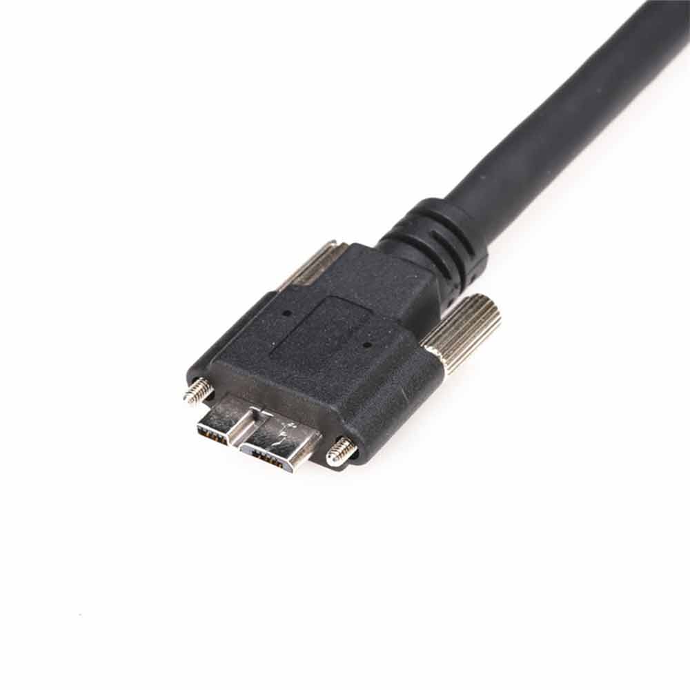 USB3.0 ذكر كابل قفل المسمار