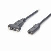 USB3.1 Tip C Dişi Panel Montajlı Vidalı Adaptör Şarj Veri Transferi Uzatma Kablosu 30CM