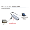 10 في 1 USB Type C HUB مع 8K HDMI DP + USB 3.0 Ports + SD / TF Card Reader، Multiport Adaptor