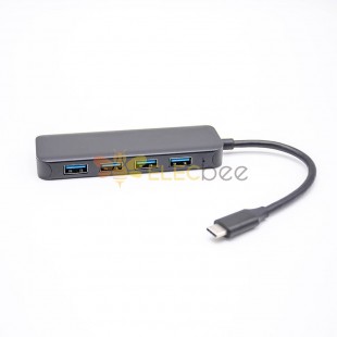 3.1 USB超薄數據集線器多功能3口C型集線器Type c PD集線器