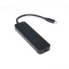 HUB USB tipo C 6 en 1 con hasta 4K @ 30Hz HDMI + puertos USB 3.0 + lector de tarjetas SD / TF, adaptador multipuerto