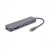 7 in 1 USB Type C 허브(4K@30Hz HDMI+USB 3.0 포트+SD/TF 카드 리더기, 멀티포트 어댑터 포함)