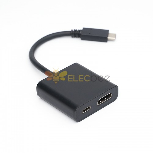 分割画面アダプター 持ち運び簡単 Usb Type-C to HDMI 4K60HZ & PD アダプター USB Type C コンバーター ノートパソコン用