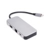 USB C HUB lector de tarjetas 3.0 Adaptador HDMI 4K carga de suministro de energía usb hub 6in 1