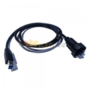 IP67 USB 3.0A公轉防水USB 3.0 B公轉接線