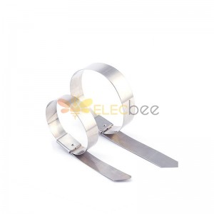 10mm304/316 stainless steel cable tie steel ball self-locking wire bridge metal strap outdoor marine cable tie