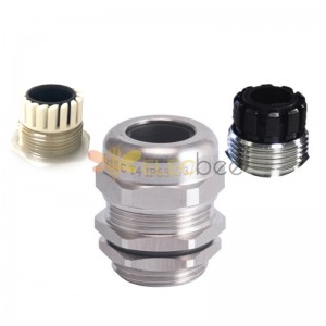 304/316 stainless steel cable waterproof connector explosion-proof sealed gland metric inch M20 connector IP68