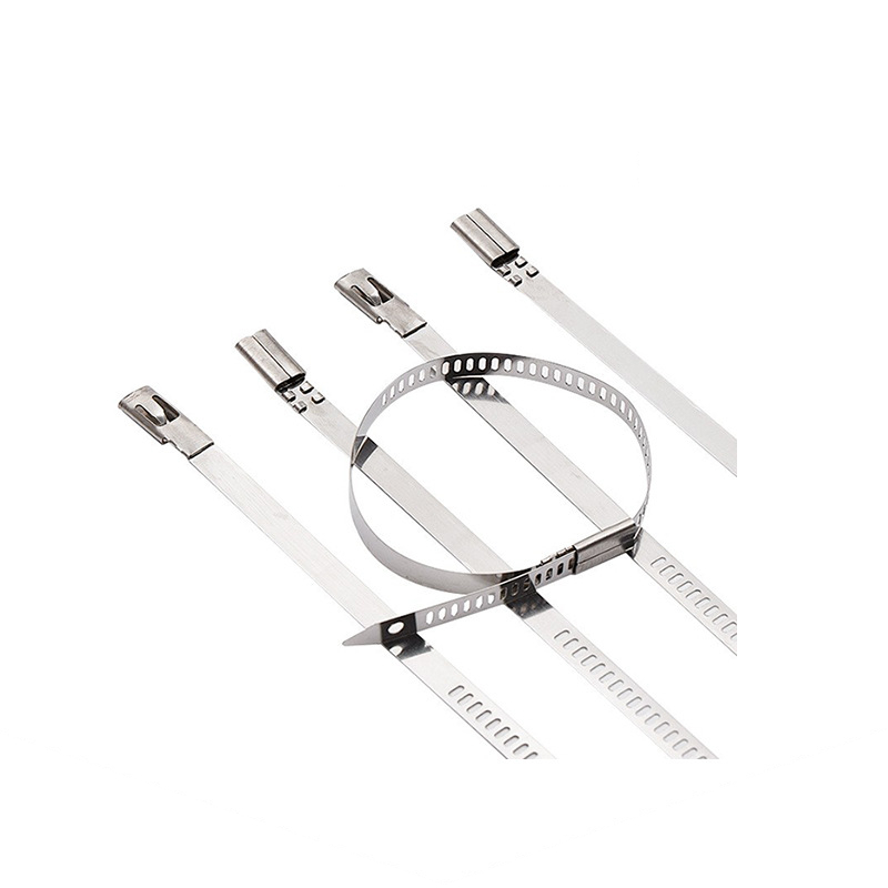 4.5mm stepped single hook 304 stainless steel cable tie buckle metal single hook marine cable tie SG type binding belt