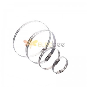 7mm stepped single hook 316 stainless steel cable tie buckle metal single hook marine cable tie SG type binding belt