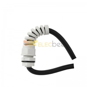 Anti-bending plastic cable gland joint seal pg13.5 waterproof fixed head nylon twist-resistant waterproof joint