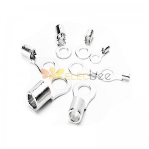 Copper RNB terminal block cold-pressed connector terminal copper nose connector copper silver-plated pressure head copper tube cable connector