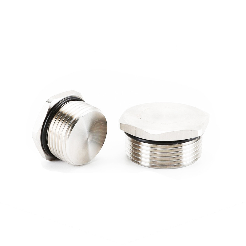 Directly supplied from the manufacturer, stainless steel brass threaded explosion-proof plugs, brass external hexagonal screw plugs, waterproof and dustproof stuffy covers