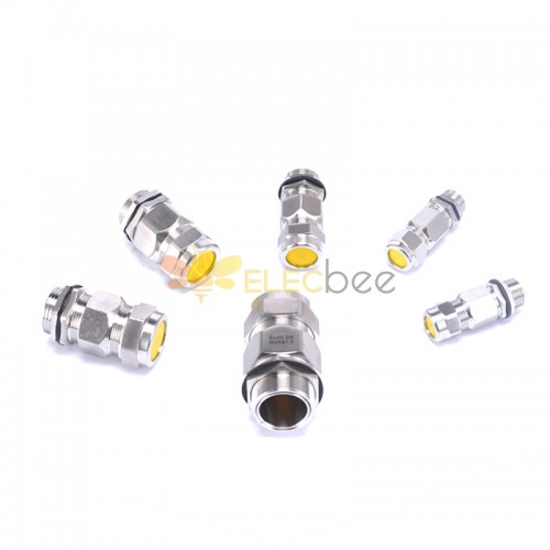 Explosion-proof armored waterproof connector metric and inch metal stuffing box single seal brass cable gland customization