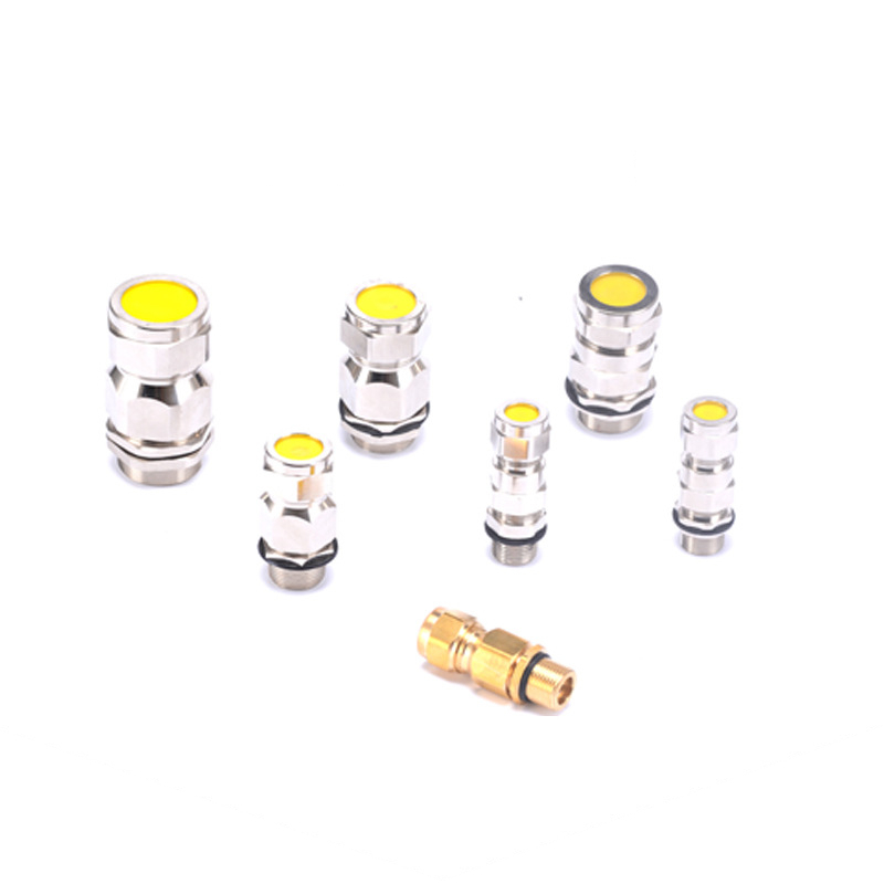 Explosion-proof armored waterproof connector metric and inch metal stuffing box single seal brass cable gland customization