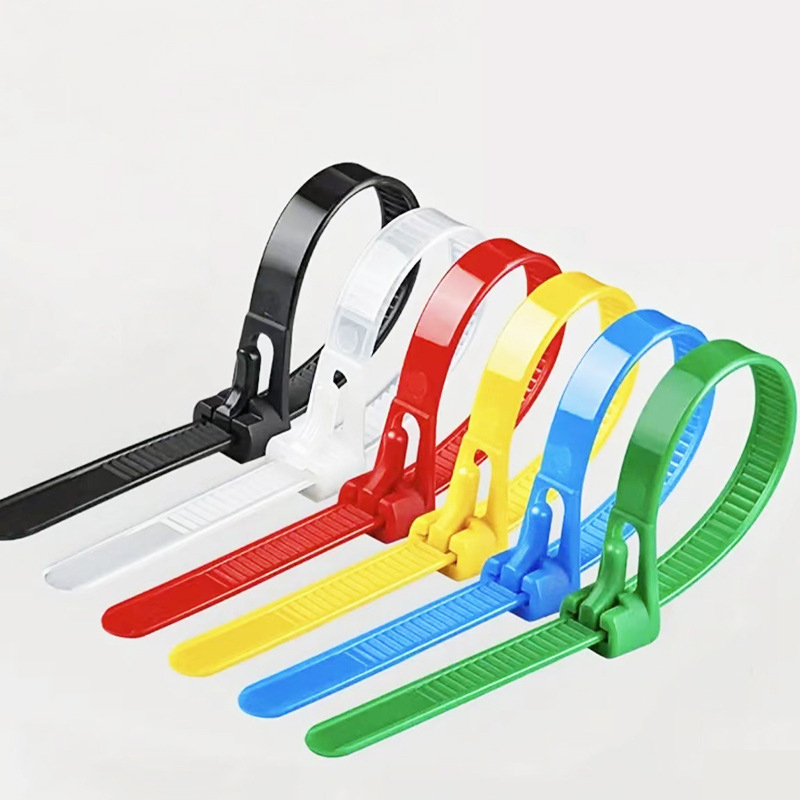 Flexible nylon cable ties reusable detachable cable ties outdoor binding belt manufacturer wholesale price plastic cable ties