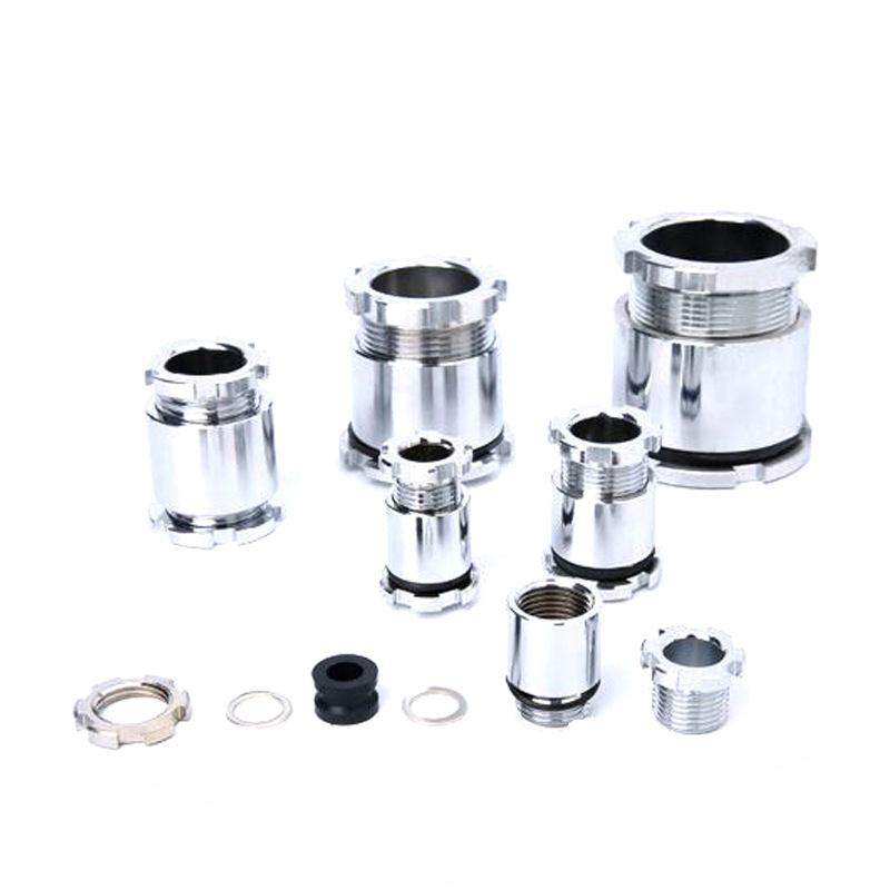 JIS Japanese-style marine stuffing box metal clamping explosion-proof gland brass chrome-plated locking waterproof gland