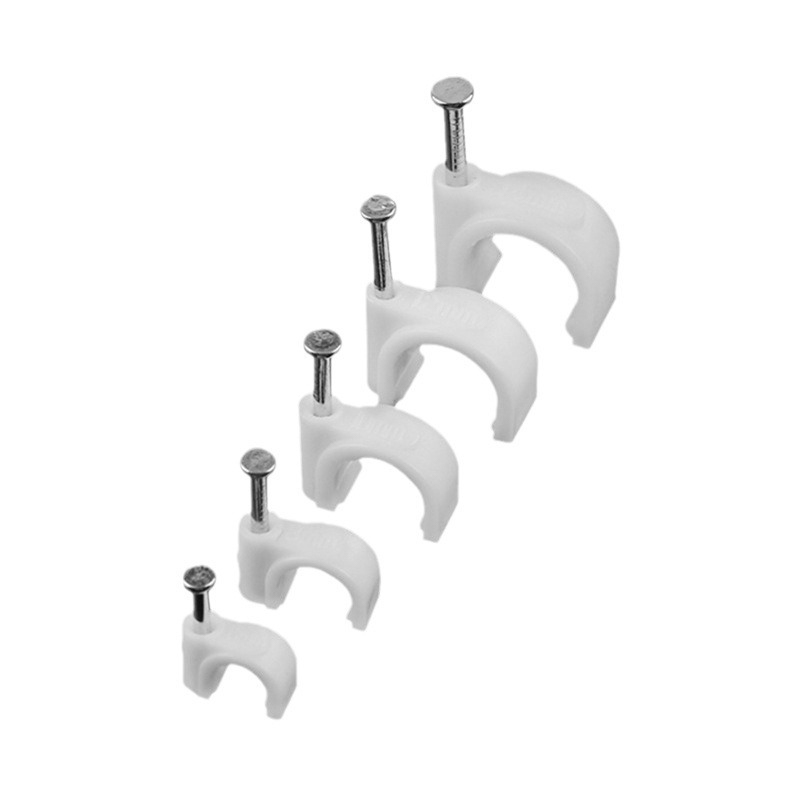 K-type wire clamp steel nail 4-50mm round PE wire fixing clip network cable clamp wire buckle wire clip KSS same style