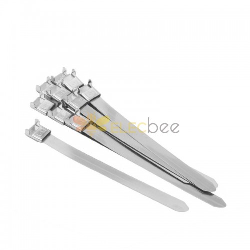 L-shaped stainless steel cable tie reel 201304316 stainless steel wire bridge metal strap outdoor cable tie