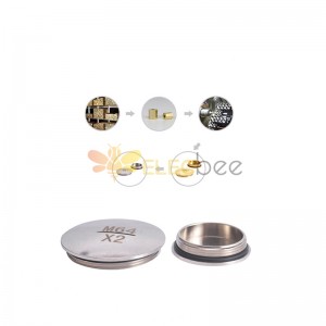 Metal external thread, round plug, brass nickel-plated round hole plug, fine tooth metal waterproof PG11