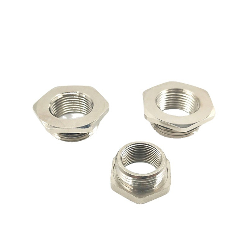 Metal reducer thread reduction ring brass nickel-plated M20-M16 metric reduction ring PG11-PG9 reduction ring