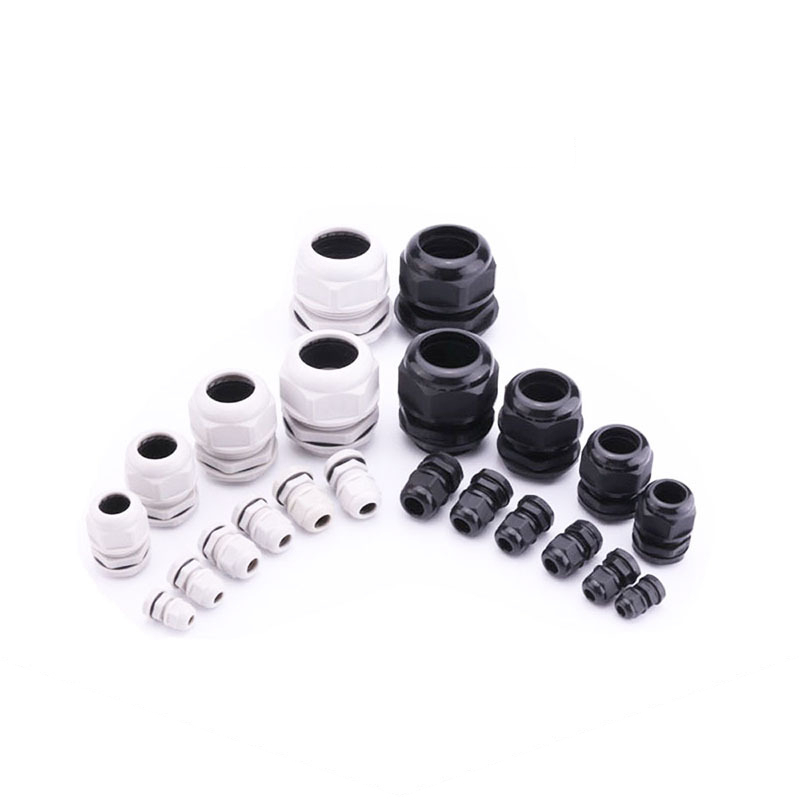 PA66 nylon waterproof connector cable gland fine tooth pg7 waterproof cable fixing head NPT1/2NPT3/4