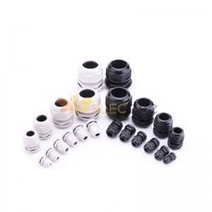 PA66 nylon waterproof connector cable gland fine tooth pg7 waterproof cable fixing head NPT1/2NPT3/4