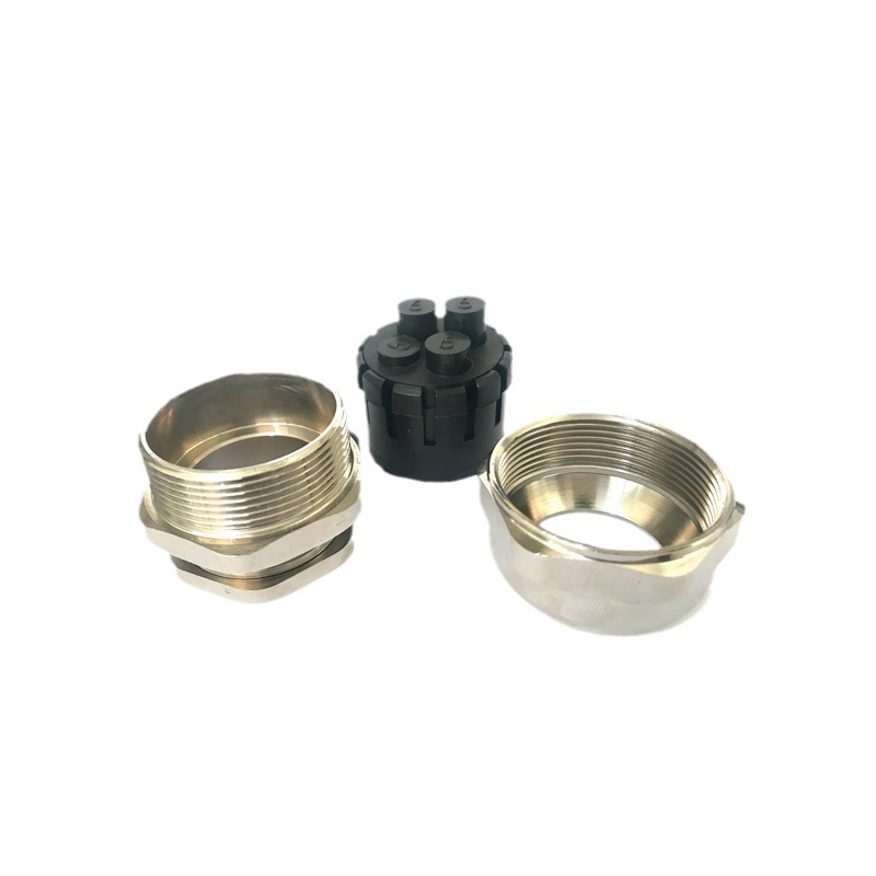 Porous cable plug rod waterproof joint brass nickel-plated stainless steel sealing stuffing box gland manufacturer