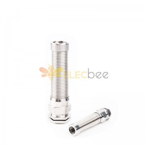 Stainless steel metal anti-bending and twist-resistant connector cable waterproof connector gland 304/316 factory direct sales