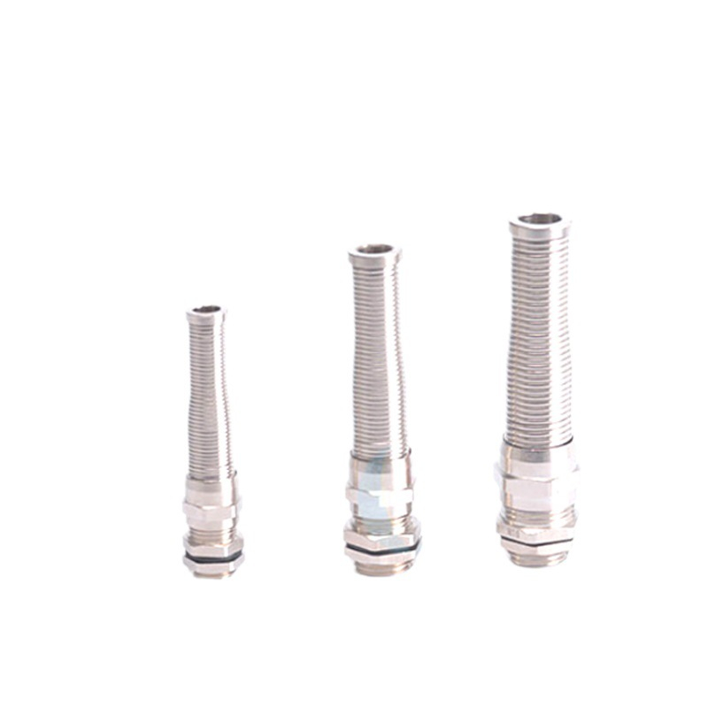 Stainless steel metal anti-bending and twist-resistant connector cable waterproof connector gland 304/316 factory direct sales