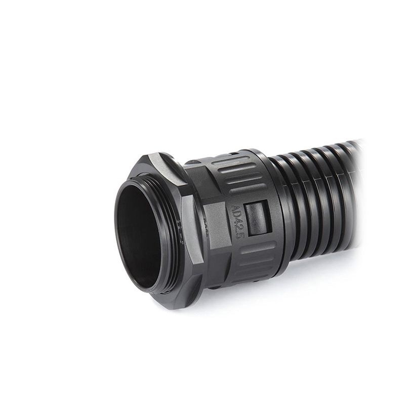 Straight-through corrugated pipe quick connector waterproof connector corrugated pipe plastic cable hose quick connector AD21.2 AD25