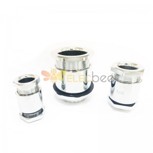 TJ marine stuffing box metal clamp compression explosion-proof gland cable joint copper chrome-plated locking fixed joint