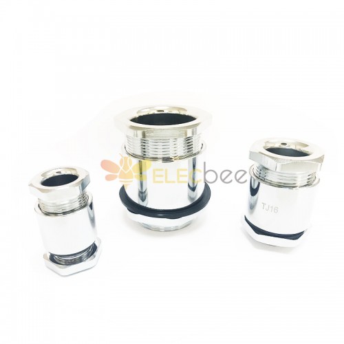 TJ marine stuffing box metal clamp compression explosion-proof gland cable joint copper chrome-plated locking fixed joint