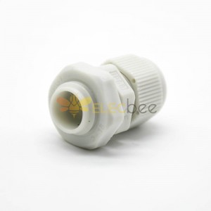 Cable Gland Connector M12 Metric Thread Nylon Plastic Waterproof Sealing Joint white