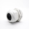 PG36 Cable Gland Plastic Nylon Waterproof Threaded Connection Fixed Cable Connector white