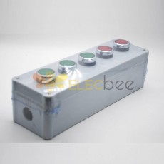 B-Line PB1M Push Button Enclosure, 4 x 3.25 x 3 NEMA 12, Screw cover,  PBM enclosure, Surface mounted, Small single door, External mounting feet