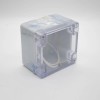 투명한 덮개 나사 고정 전기 울안을 가진 아BS 플라스틱 접속점 상자 81×83×56