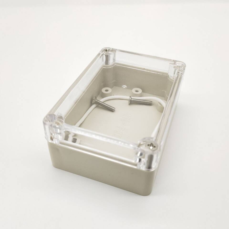 Dustproof Waterproof Junction Box Transparent Cover 58×83×33 Screw Fixation