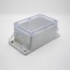 透明防水接線盒ABS塑料透明蓋螺絲固定帶耳矩形81×120×65