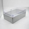 Boîte de jonction étanche grise avec couvercle transparent Fixation par vis Boîtiers électriques 230 × 150 × 85