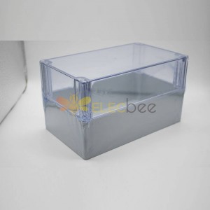 Caja transparente impermeable de plástico 120 × 200 × 113 con fijación de tornillo de cubierta transparente