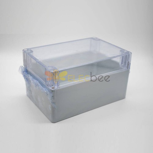 透明な蓋付きの防水ジャンクションボックス110×160×90ABSプラスチックエンクロージャー、透明カバー付き