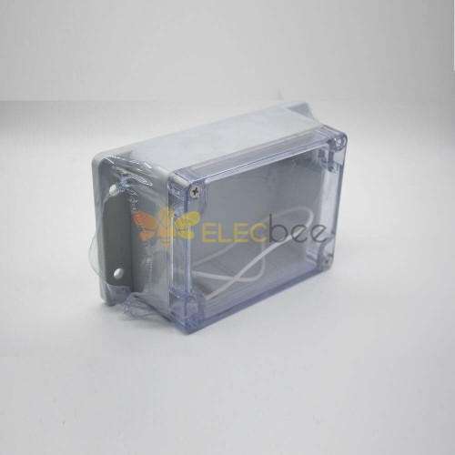 Waterproof Plastic Box Transparent Cover With Ears 115×90×55 Screw Fixation  Electric Enclosures