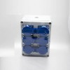Boîtier de prise électrique étanche Boîtier en plastique ABS Fixation par vis à douille à 6 positions Personnalisation