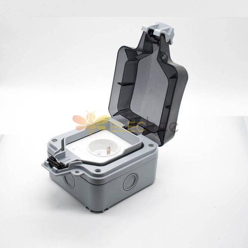 Waterproof Outdoor Electrical Outlet Box ABS Plastic Shell Snap-in  Installation Customization